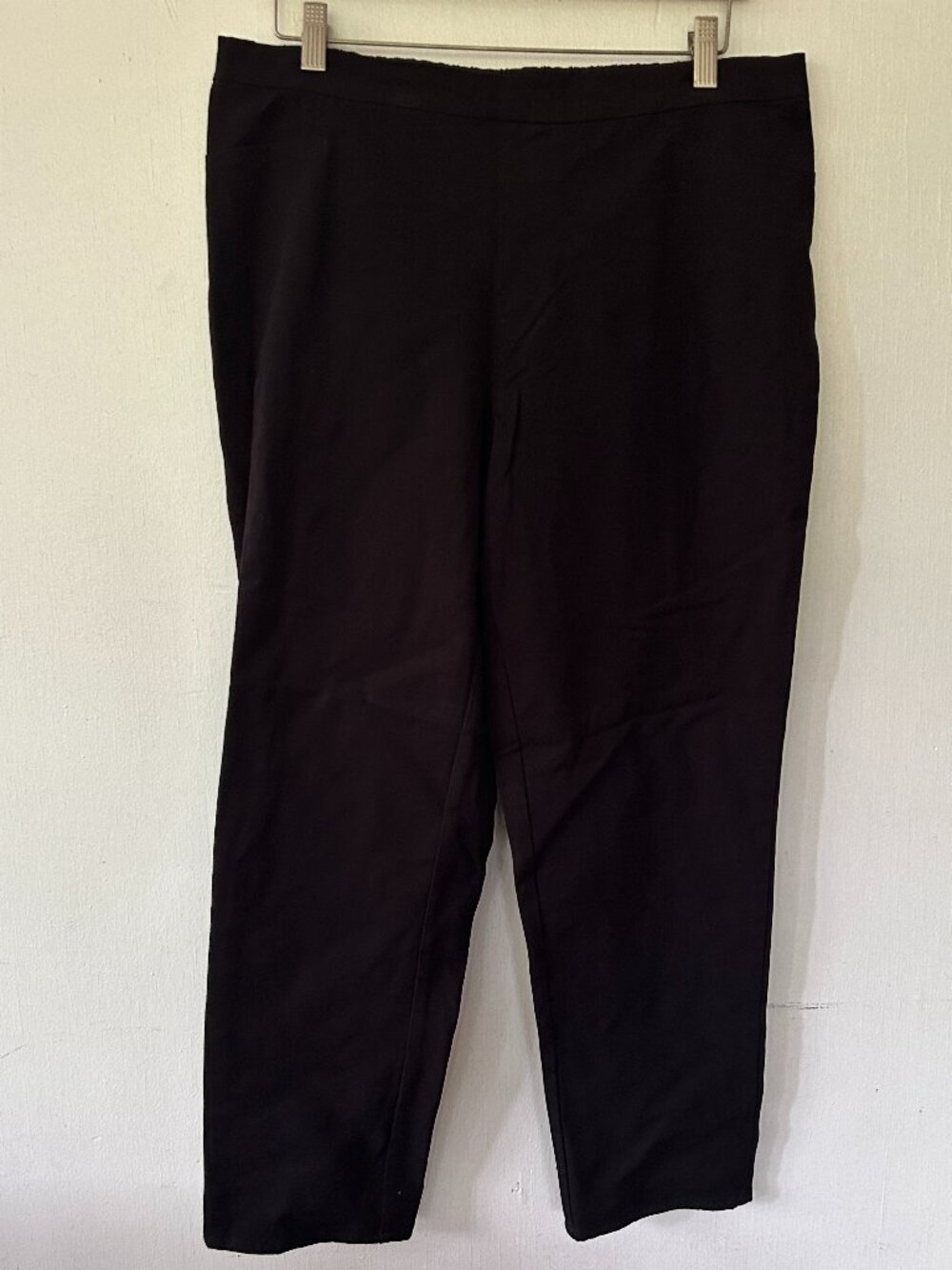 Isaac Mizrahi Live Pull On Pants Womens‎ 14 Black Elastic Modest Classic